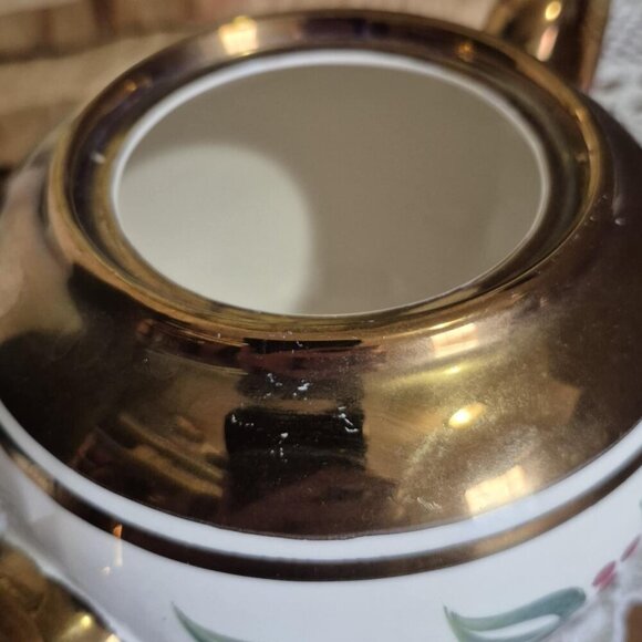 Wade England Tea Set - Bronze Copper - Teapot cream sugar - Mid-century Vintage - Picture 14 of 16